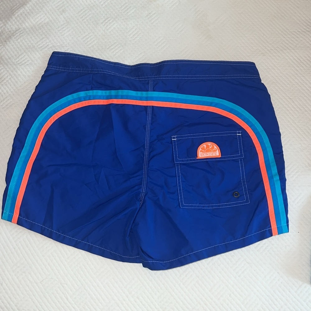 Sundek Iconic Taffeta Fixed Waist Swim Shorts Trunks. Size 32. - Picture 6 of 9